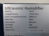 Global Industrial 246135 Ultrasonic Humidifier NO FILTER OR HUMIDITY SENSOR NOP