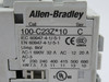 Allen-Bradley 100-C23ZJ10 Contactor Ser. C 24VDC 20A MISSING DIN RAIL CLIP USED