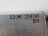 JRM SMR-220W20K High Power Metal Clad Fixed Resistor 20K Ohms 220W USED