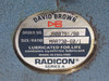 David Brown Radicon J900791/98 Gear Reducer MAA730 60:1 Ratio USED