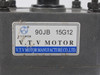VTV Y90-60 Gearmotor 15:1 60W 1300/1550RPM 220V 3Ph 0.5A 50/60Hz USED