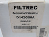 Filtrec D142G06A Hydraulic Filter Element 5 Micron 12.96" H 3.12" OD BOX DMG NEW