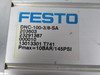 Festo 203603 DNC-100-3/8-SA Pneumatic Cylinder 100mm Bore COS DMG USED