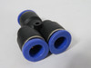 Generic Y Push to Connect Tube Fitting 3/8" Lot of 19 USED