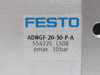 Festo 554225 ADNGF-20-30-P-A Compact Air Cylinder 20mm Bore 30mm Stroke USED