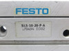 Festo 170494 SLS-10-20-P-A Mini Slide Cylinder 10mm Bore 20mm Stroke USED