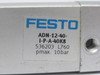 Festo 536203 ADN-12-40-I-P-A-40K8 Compact Air Cylinder 12mm B 40mm Stroke USED