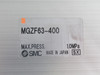 SMC MGZF63-400 Non-Rotating Double Power Cylinder 63mm Bore 400mm Stroke USED