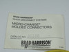 Brad Harrison 80296 Micro-Change Molded Connector 3A 300V USED