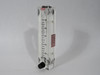 Dwyer VFB-53-SSV Acrylic Flowmeter 10-100 SCFH Air 4" Scale 1/8" NPT NEW