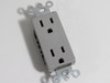 Leviton T5325-GY Duplex Receptacle 15Amp 125V 2 Pole 3 Wire Gray USED