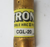 Tron CGL-20 Fusible HRCII Fuse 20A 600V USED