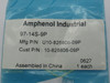 Amphenol Industrial 97-14S-9P Circular Insert 2 Contacts 14" Shell Size Blue NWB
