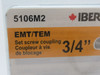 Thomas & Betts 5106M2 Iberville Set Screw Couplings EMT 3/4" *2-Pack* NEW