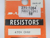 Archer 271-1354 Resistor 470k Ohm 1/4 W *LOT OF 4* NEW