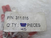 Generic 311.015 Insulated Ring Terminal 22-16AWG *LOT OF 45* NWB