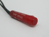 VCC 6063-001-634R Panel Mount Indicator Lamp Red 1/4W 125VAC USED