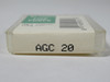 Littelfuse AGC-20 Glass Cartridge Fuse 20A 32V *5-Pack* NEW