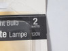 Sylvania 2CA10/CL/FL/BL Decor Flicker Bulb 2W 120V NEW