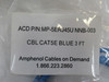 Amphenol MP-5ERJ45U NNB-003 CAT5E Cable 3' Blue NWB