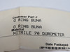 Daemar 029 Nitrile O-Ring 1-1/2" ID 1-5/8" OD 1/16" W Lot of 44 NOP