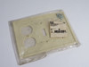 Hubbell P28I Ivory 3-Gang Toggle Switch and Duplex Outlet Cover Plate NWB
