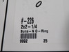 Daemar 226 Nitrile O-Ring 2" ID 2-1/4" OD 1/8" W Lot of 7 NOP