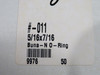Daemar 011 Nitrile O-Ring 5/16" ID 7/16" OD 1/16" W Lot of 29 NOP