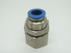 Festo 153169 QSSF-3/8-10-B Bulkhead Push-In Fitting G3/8" x 10mm Tubing OD USED