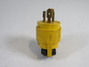 Pass & Seymour 7572G Turnlok Non-NEMA Gator Grip Plug 15A 125V 3W 2P USED