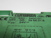 Phoenix Contact PLC-BSC-24DC/21 Relay Base Terminal Block BLK SHELF WEAR USED