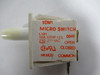 Microswitch 1DM1 Safety Interlock Switch 10A 1/2HP 125/250/277VAC USED