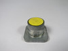 Furnas 52PA8A4 Series B Yellow Push Button Operator Only USED