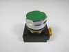 Eaton EM22P3 Green Push Button Operator w/ Mounting Latch USED