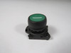 Allen-Bradley 800FP-F306 Green Push Button Operator w/ Mounting Latch USED