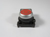 Cutler-Hammer M22-D-R-X0 Red Push Button Operator w/ White O Marking USED