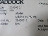Caddock MS244 Film Resistor 14.7K 1% ! NWB !