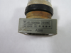 Izumi ABW100R Red Flush Push Button 125-300VAC 3-5A No Contacts USED