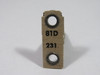 General Electric 81D231 Overload Relay Heater Element USED