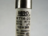 Miro RT14-20-2A Fast-Blow Ceramic Fuse 2A 300/500V USED