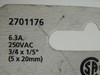 Nexxtech 270-1176 Mini Glass Fuse 6.3A 250V 2-Pack ! NEW !