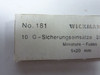 Wickmann 181 Miniature Fuses 5A 250V 10-Pack ! NEW !