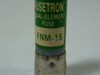 Fusetron FNM-15 Time Delay Fuse 15A 250V USED