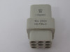 Tyco HD.7.Bu.C Grey Rectangular Insert 10A 230/400V 4-Pin NOP