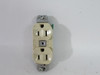 Hubbell 5252I Self-Grounding Receptacle 15A 125V 3W 2P Cut Screw Clamp USED
