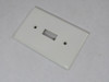 Leviton 020-88001 1-Gang Toggle Switch Wall Plate White USED