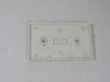 Leviton 020-88001 1-Gang Toggle Switch Wall Plate White USED