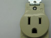 Leviton 5261-I Ivory Single Receptacle 15A 125V 3W 2P USED