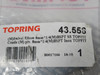 Topring 43.558 Male Swivel Elbow 8mm Tubing OD 1/4" BSPT BAG DAMAGE NWB