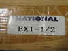 National EX1-1/2 Quick Disconnect E Bushing 3.834" OD 1-1/2" Bore BOX DAMAGE NEW